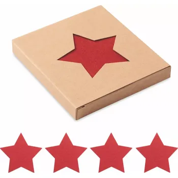 Vánoční dekorace 01-1480-50 vánoční dekorace hvězda 4 ks