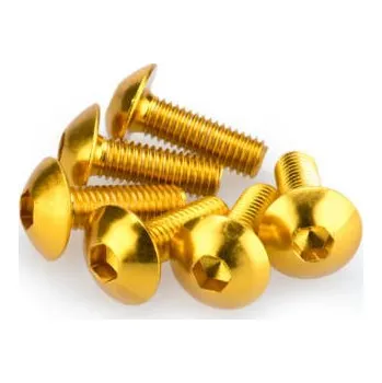 Motodoplněk Šrouby PUIG ANODIZED 0543G žlutá M5 x 15mm (6ks)