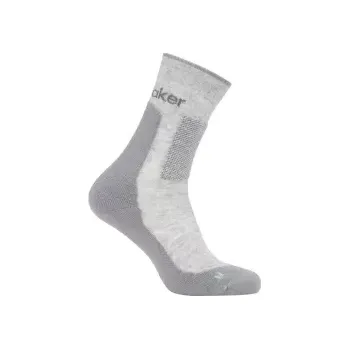 Pánské termo ponožky Icebreaker Mens Hike+ Medium Crew, Blizzard Heather/Alloy