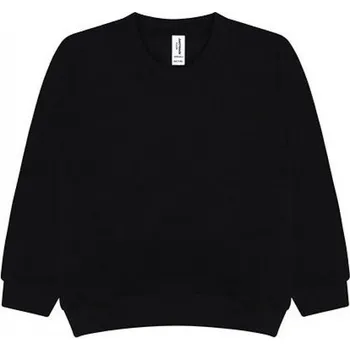 Chlapecká mikina Just Hoods Dětská mikina Awdis s dvojitým prošitím 80% bavlna Barva: černá temná, Velikost: 5-6 let JH030K