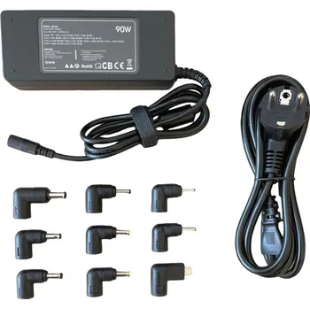 Adaptér k notebooku Eurocase AD-820 90W Napájecí adaptér, univerzální, 200-240V, 90W, výstup 15/16/18,5/19/19,5/20V, P4, P5, P6, P7, P8, P18, P19, P27, P36 P001055859820