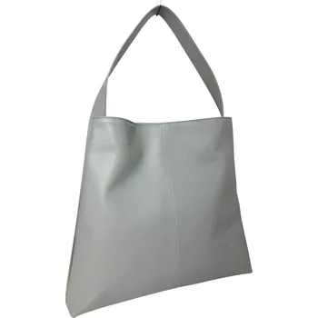 Kabelka Kožená kabelka přes rameno Jenny Barva: Světle šedá