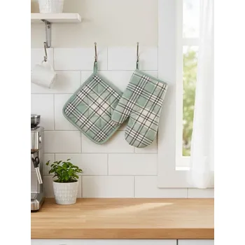 Chňapka Sinsay - Sada kuchyňské chňapky a držáku na hrnec - mentolová - 339GS-65X - 339GS-65X-ONE