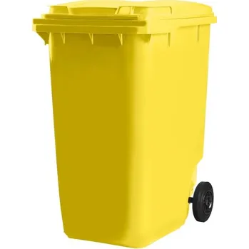 Popelnice Plastová popelnice MEVA 360 l - žlutá