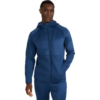 Pánská mikina Pánská zateplená tréninková mikina se zipem 4F-SWEATSHIRT FNK M560-WAW25TFSWM560-32S-DENIM Modrá XXL