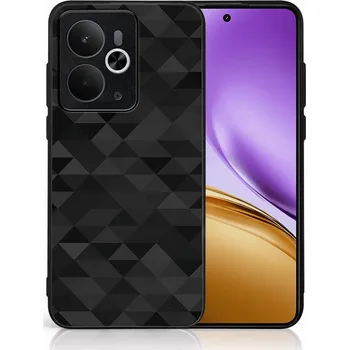 Pouzdro na tablet VSECHNONAMOBIL 121652 MY ART Ochranný kryt pro Realme 14T 5G BLACK TRIANGLES (232)