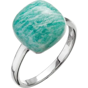 Oblečení a móda Evolution Group Stříbrný prsten s amazonitem 15031.3 Velikost: 52 (průměr 16,6mm)