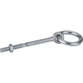 Vázací kruh - s vrutem 80x10mm Rozměr: se šroubem 120 mm x M 10