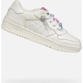Dámská móda Bílé dívčí tenisky Geox Washiba - Holky GEOX bílá 3424003