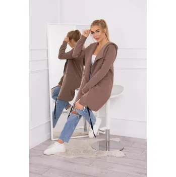 Dámská cargo bunda Zateplená bunda s kapucí mocca UNI