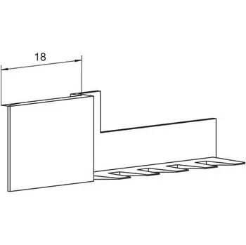 Koncovka těsnění Universal 19, plast bílý