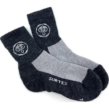 Dívčí oblečení Ponožky Surtex jaro léto 70% Merino šedé 18 - 19