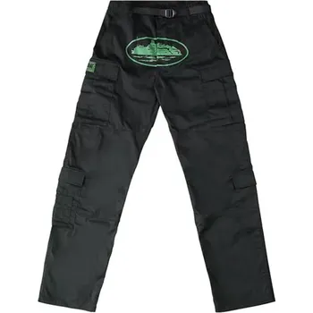 Corteiz Mula Guerillaz Cargos Black/Green Velikost: M