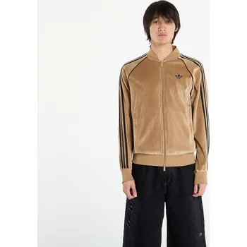 Pánská mikina Mikina adidas SST Adicolor velour Tracktop Cardboard M