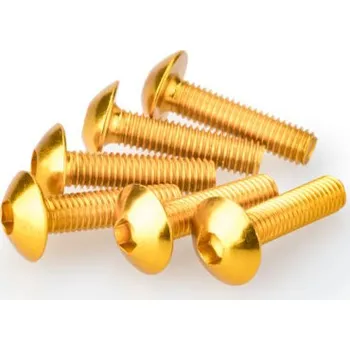 Motodoplněk Šrouby PUIG ANODIZED 0550G žlutá M5 x 20mm (6ks)