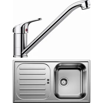 Nerezový dřez Blanco SET 02-A 25 Flex Pro 45 S Přírodní lesk + DARAS chrom