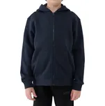 Chlapecká zateplená mikina se zipem 4F JUNIOR-SWEATSHIRT M1859-4FJWMM00TSWSM1859-31S-NAVY Modrá 164