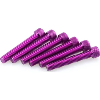 Motodoplněk Šrouby PUIG ANODIZED 0524L fialová M8 x 50mm (6ks)