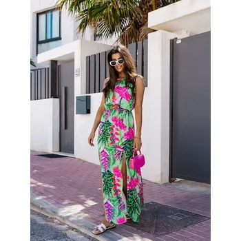 Dámské šaty Zelené dámské šaty Mi Vida Bolf 8183 - XL