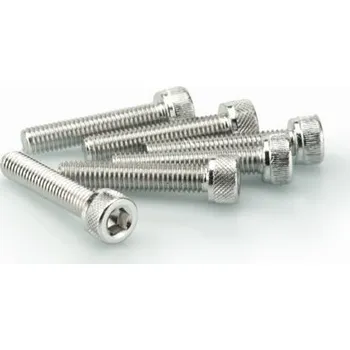 Motodoplněk Šrouby PUIG ANODIZED 0185P stříbrná M5 x 25mm (6ks)