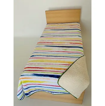 Dětská deka SVITAP Deka Ovečka TISK - AKVAREL PRUHY 140 x 200 cm