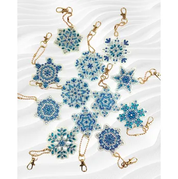 Diamantové malování Diamantové malování - vločky