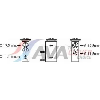 Ventil klimatizace Expanzní ventil, klimatizace AVA COOLING SYSTEMS CN1276