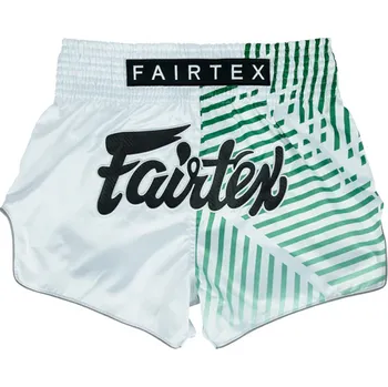 Pánské kraťasy Thai šortky Fairtex BS1923 Racer White - BS1923WHT Velikosti: XXL
