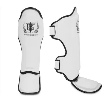 Chránič holeně pro bojový sport Chrániče holení Top King PRO - bílé - TKSGP-YWYW Velikosti: S