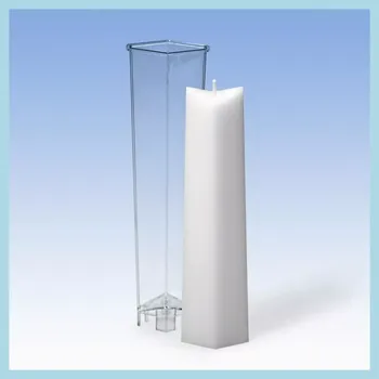 Výroba svíčky Polykarbonátová forma Kosočtvercový půdorys (Forma na výrobu svíček)