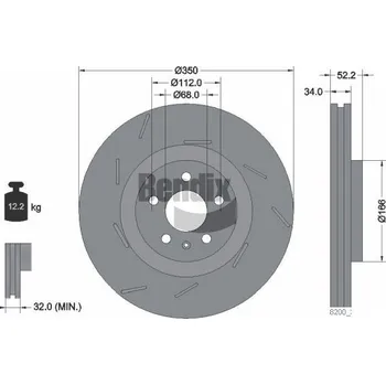 Brzdový kotouč Brzdový kotouč BENDIX Braking BDS2207LHC
