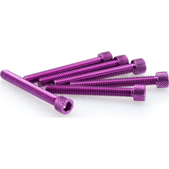 Motodoplněk Šrouby PUIG ANODIZED 0421L fialová M6 x 50mm (6ks)