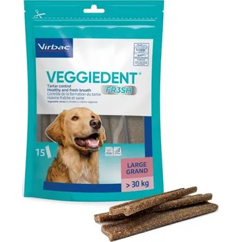 Virbac C.E.T. Chews Žvýkací plátky Veggiedent pes 15ks L