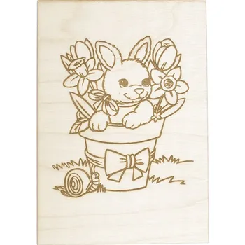 omalovánky Dědova dílna Omalovánka Zajíček