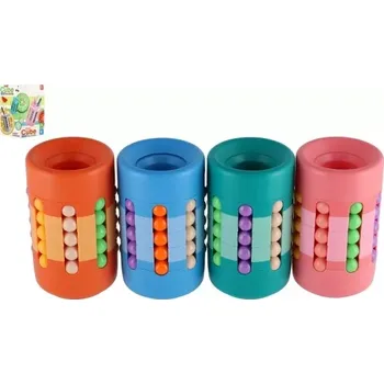 Hlavolam Teddies Hlavolam věž Stojánek na tužky plast 10cm 4 barvy