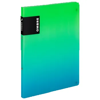 Desky A4 kroužkové OMBRE - 2 kroužek / zelená