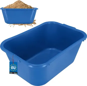 Zednická nádoba Stavební vanička zahradní obdélníková na maltu tmavě modrá 55 l - 55 l (modrá)