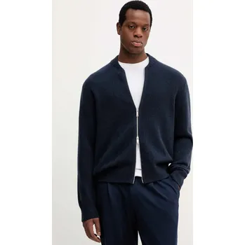 Dámský svetr Kardigan s příměsí vlny Calvin Klein LV04LD309G námořnická modř 59X, vel. M