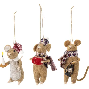 Vánoční dekorace Bloomingville Ozdoby na stromeček Peo myši 3 ks