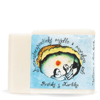 Mýdlo Přírodní mýdlo Pirátské z Karibiku Retro obal