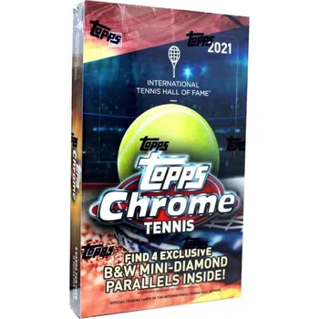 Sběratelská karetní hra 2021 Topps Chrome International Tennis Hall of Fame Hobby Lite Box