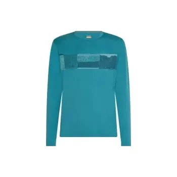 Icebreaker Mens 200 Oasis LS Crewe Elevation Line, Topaz