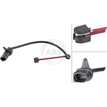 Brzdová destička Výstražný kontakt, opotřebení obložení A.B.S. 39775