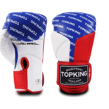 Boxerské rukavice Boxerské rukavice TOP KING - FULL IMPACT TRIPLE TONE - TKBGFI-WHBURD Velikosti: 14 oz