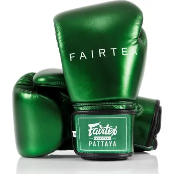 Boxerské rukavice Boxerské rukavice Fairtex Metallic BGV22 zelené - BGV22GREEN Velikosti: 16 oz