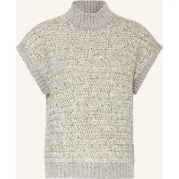 Dámská vesta Peserico Dámská Pletená Vesta S Alpakou A Flitry, šedá /...