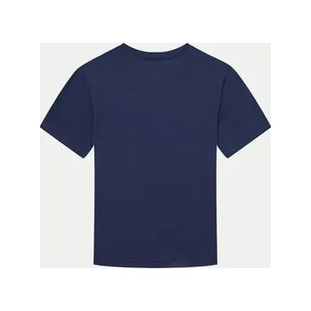 Pánská móda United Colors Of Benetton T-Shirt 3I1XC109W Tmavomodrá Regular Fit 168