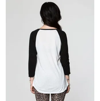 Dámské tričko Dámské triko Metal Mulisha ALL NIGHT RAGLAN WMS - černá - SP7719001BLK Velikosti: M