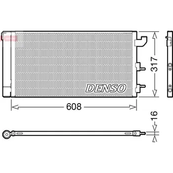 Výparník klimatizace Kondenzátor, klimatizace DENSO DCN09144
