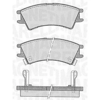 Brzdová destička Sada brzdových destiček, kotoučová brzda MAGNETI MARELLI 363916060800